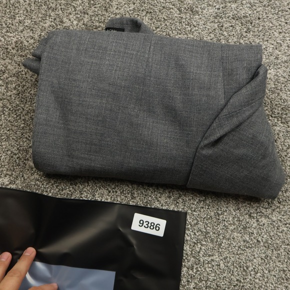 Chaps Jacket Mens 44R Gray Suit Separate Blazer Polyester Blend Formal Coat - Picture 13 of 13